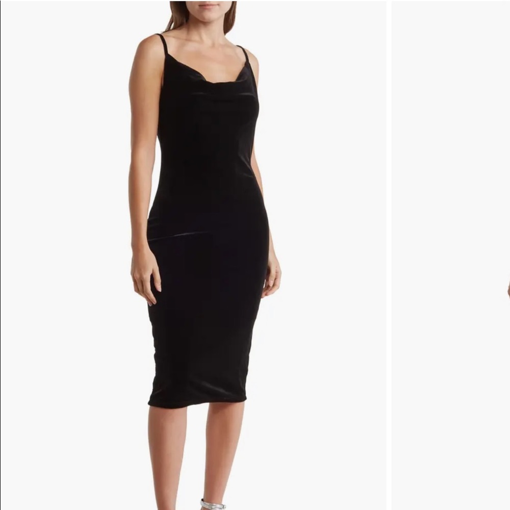 Missguided Cowl-Neck Midi Dress